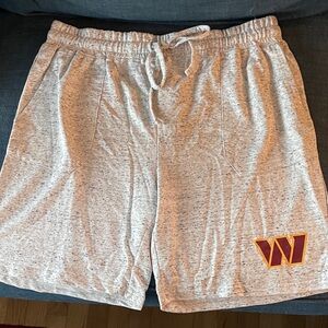 NFL Heather Gray Athletic Shorts with Commanders Logo